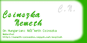 csinszka nemeth business card